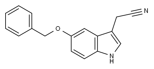 5-Benzyloxyindole-3-acetonitrile Structure