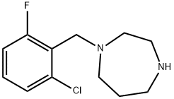 1-(2-CHLORO-6-FLUOROBENZYL)-1,4-DIAZEPANE Structure