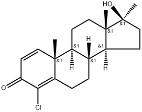 4-Chlorodehydromethyltestosterone Structure