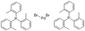 Dibromobis(tri-ortho-tolyphosphine)palladium(II) Structure