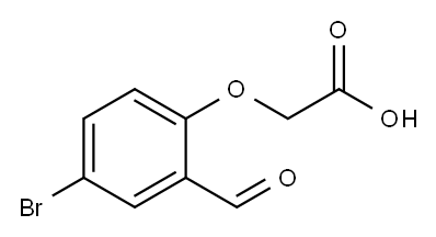 (4-BROMO-2-FORMYLPHENOXY)ACETIC ACID Structure