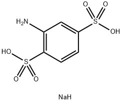 Sodium 2-amino-1,4-benzenedisulfonate Structure
