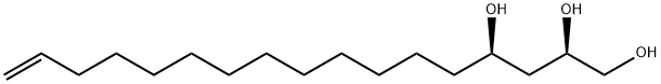 (2R,4R)-16-Heptadecene-1,2,4-triol Structure