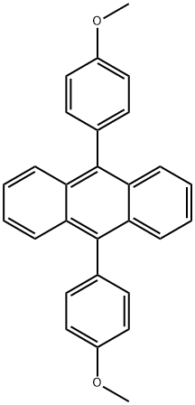 9,10-BIS(4-METHOXYPHENYL)ANTHRACENE Structure