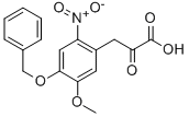 4-Benzyloxy-3-methoxy-6-nitrophenylpyruvic Acid Structure