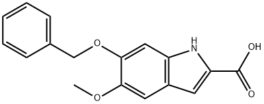 6-BENZYLOXY-5-METHOXYINDOLE-2-CARBOXYLIC ACID Structure