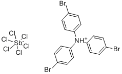 TRIS(4-BROMOPHENYL)AMINIUM HEXACHLOROANTIMONATE Structure