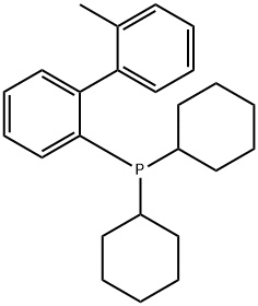 2-(Dicyclohexylphosphino)-2'-methylbiphenyl Structure