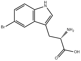 (2S)-2-amino-3-(5-bromo-1H-indol-3-yl)propanoic acid Structure
