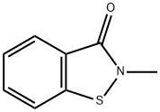 2-Methyl-1,2-benzothiazol-3(2H)-one Structure