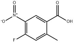2-Carboxy-5-fluoro-4-nitrotoluene, 5-Carboxy-2-fluoro-4-methylnitrobenzene Structure