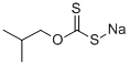 Sodium O-isobutyl dithiocarbonate Structure