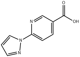 6-(1H-Pyrazol-1-yl)nicotinic acid Structure