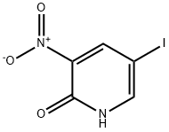 2-Hydroxy-5-iodo-3-nitropyridine Structure