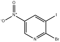 2-BROMO-3-IODO-5-NITROPYRIDINE Structure