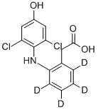 4Hydroxy Diclofenac-D4 (Major) Structure