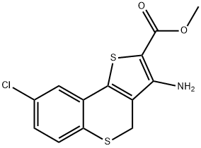 METHYL 3-AMINO-8-CHLORO-4H-BENZO[B]THIENO[2,3-D]THIINE-2-CARBOXYLATE Structure