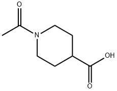 1-Acetyl-4-piperidinecarboxylic acid Structure