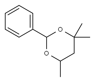 4,4,6-trimethyl-2-phenyl-1,3-dioxane  Structure