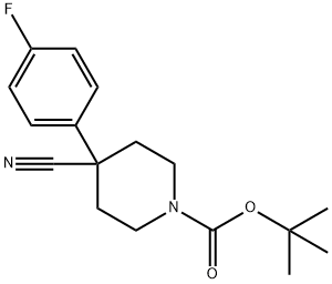 Tert-Butyl 4-Cyano-4-(4-Fluorophenyl)Piperidine-1-Carboxylate Structure
