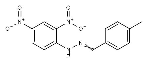 P-TOLUALDEHYDE 2,4-DINITROPHENYLHYDRAZONE Structure