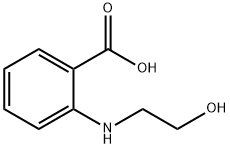 2-((2-hydroxyethyl)amino)-benzoicaci Structure
