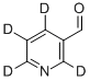 3-Pyridinecarboxaldehyde-D4 Structure