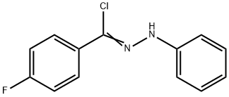 Benzoyl chloride p-fluoro-, phenylhydrazone Structure