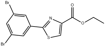 ETHYL 2-(3,5-DIBROMOPHENYL)-1,3-THIAZOLE-4-CARBOXYLATE Structure