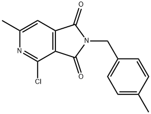 4-Chloro-6-methyl-2-(4-methylbenzyl)-2,3-dihydro-1H-pyrrolo[3,4-c]pyridine-1,3-dione Structure