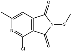 4-chloro-6-methyl-2-(methylthio)-2,3-dihydro-1H-pyrrolo[3,4-c]pyridine-1,3-dione Structure