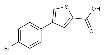 4-(4-BROMOPHENYL)THIOPHENE-2-CARBOXYLIC Structure