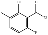6-CHLORO-2-FLUORO-3-METHYLBENZOYL CHLORIDE Structure
