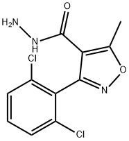 3-(2,6-DICHLOROPHENYL)-5-METHYLISOXAZOLE-4-CARBOHYDRAZIDE Structure