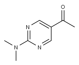 Ethanone, 1-[2-(dimethylamino)-5-pyrimidinyl]- (9CI) Structure