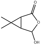cis-caronaldehydic acid hemiacetal Structure