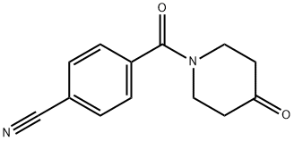 4-(4-OXO-PIPERIDINE-1-CARBONYL)-BENZONITRILE Structure
