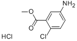 5-AMINO-2-CHLOROBENZOIC ACID METHYL ESTER HYDROCHLORIDE Structure