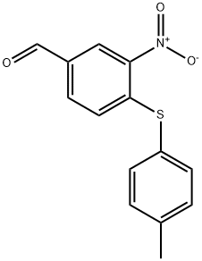 4-[(4-METHYLPHENYL)THIO]-3-NITROBENZALDEHYDE Structure