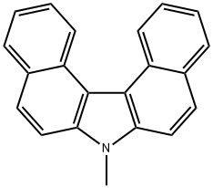 N-methyl-7H-dibenzo(c,g)carbazole Structure