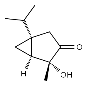 Bicyclo[3.1.0]hexan-3-one, 4-hydroxy-4-methyl-1-(1-methylethyl)-, (1S,4R,5S)- (9CI) Structure
