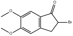 2-BROMO-2,3-DIHYDRO-5,6-DIMETHOXY-1H-INDEN-1-ONE Structure