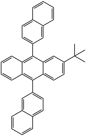 2-TERTBUTYL-9,10-DI(2-NAPHTHYL)ANTHRACENE Structure