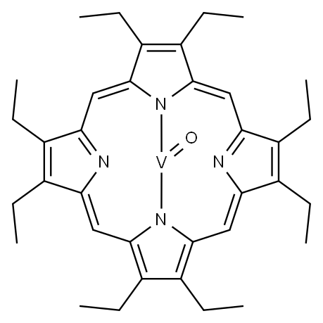 VANADIUM OCTAETHYLPORPHINE OXIDE Structure