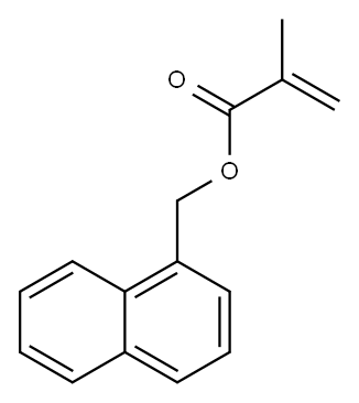 (1-Naphthyl)methyl Methacrylate Structure