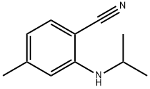 2-isopropylamino-4-methylbenzonitrile Structure