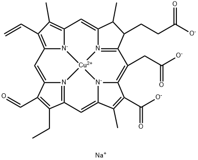 Sodium copper chlorophyllin Structure