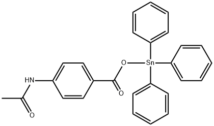 TRIPHENYL TIN-P-ACETAMINO BENZOATE Structure