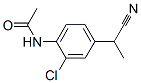 2-(4-ACETAMINO-3-CHLOROPHENYL)PROPIONITRILE Structure