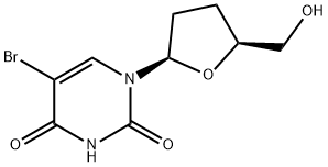 5-bromo-2',3'-dideoxyuridine Structure